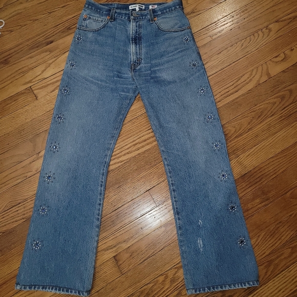 💥💥RE/DONE STUDDED 70S LOOSE FLARE💥💃😍 - Picture 3 of 11